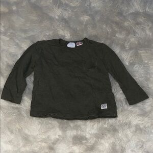 Zara Kids Dark Green Long Sleeve Tee